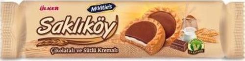 Saklıköy Çikolatalı Sütlü Kremalı Bisküvi 100 Gr. (4'lü)