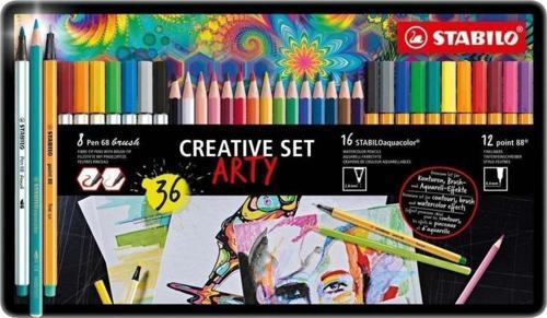 Arty Kreatif Set 36 Lı Metal Kutu