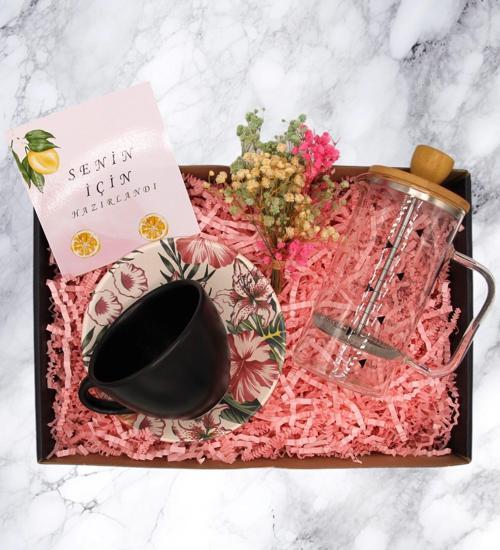 HEDİYE KUTUSU - FRENCH PRESS & ESPRESSO KAHVE FİNCANI