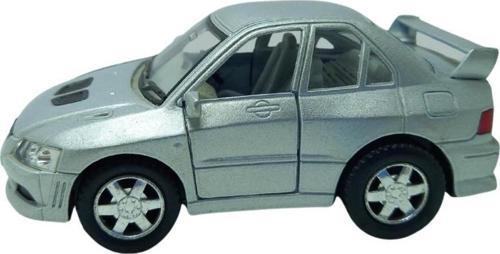 10 cm. Çek Bırak Gri Mıtsubıshı Evolution Diecast Araba  