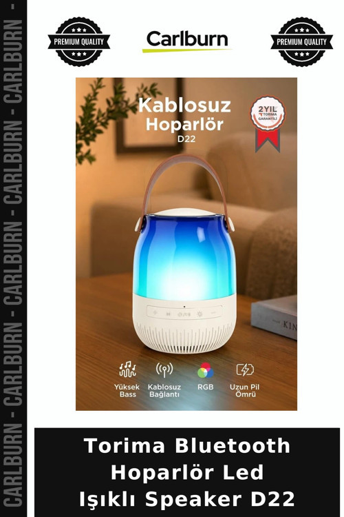Delux Serisi Torima Bluetooth Hoparlör Led Işıklı Speaker D22 Müzik Konser Gece Lambası