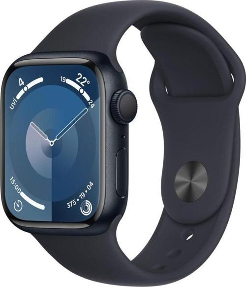 Watch Series 9 Gps 41Mm Gece Yarısı Alüminyum Kasa Ve Gece Yarısı Spor Kordon - M/L  ( Apple Türkiye Garantili )