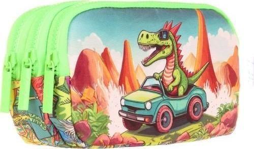 Kıds 3 Bölmeli Kalem Çantası (sweet Dınosaur)