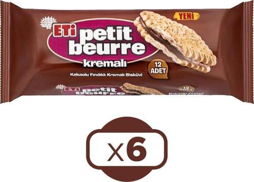 Kakaolu Fındık Kremalı Petibör Bisküvi 270 gr x 6 Adet