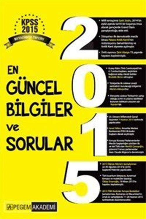 2015 KPSS En Güncel Bilgiler ve Sorular