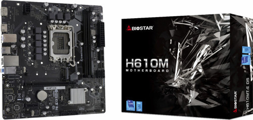 H610MT-E D5 Intel 1700p DDR5 5600 HDMI DP M2 mATX
