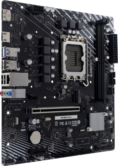 H810MT-E 2.0 Intel 1851p DDR5 6400 HDMI DP M2 mATX