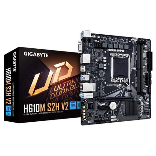 H610M S2H v2 - DDR5 HDMI DVI DP PCIe 16X v4.0 1700p mATX