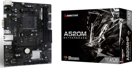 A520MHP 2.0 AMD AM4 DDR4 4400 HDMI VGA M2 mATX