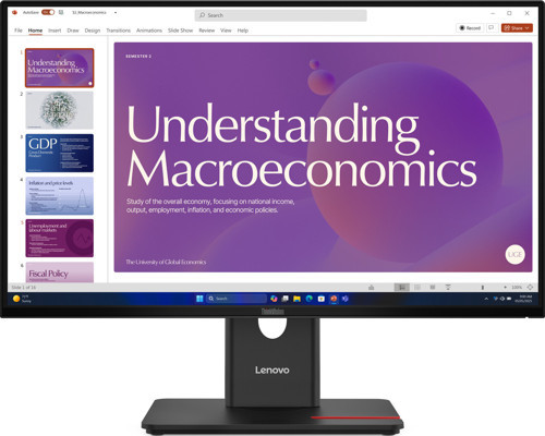 23.8" IPS ThinkVision T24D40 4MS Monitör HDMI DP Pivot Monitör (1920 x 1080) / 64B9GAT1TK