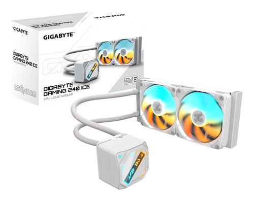 240MM GP-GIGABYTE GME 240 ICE ARGB AM5-1851p Sıvı Soğutmalı İşlemci Fanı Beyaz