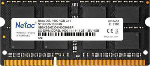 Basic NTB 4GB 1600MHz DDR3L NTBSD3N16SP-04