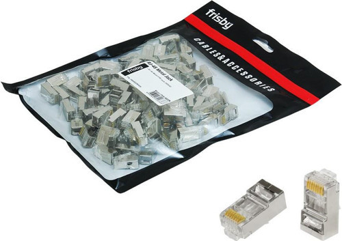 FRISBY FNW-RJ4522N RJ45 FTP CAT6 KONNEKTOR METAL 100LÜ PAKET