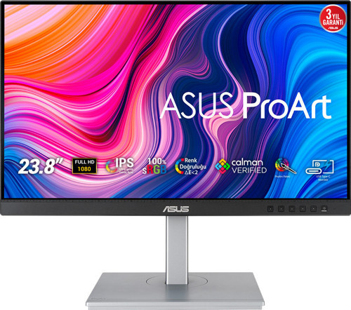 23.8" IPS PROART PA247CV 5ms 75Hz HDMI-DP TypeC Multimedya Gırafik Tasarım Monitörü 1920x1080 / 90LM03Y1-B02370