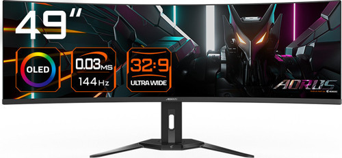 49" OLED CO49DQ 0.03MS 144HZ HDMI-DP TYPEC Kavisli Gaming Monitör 5120x1440