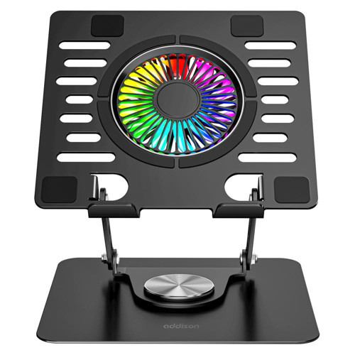 AD-RC36 Steely 360 Derece RGB Fanlı Ayarlanabilir Metal Laptop Stand