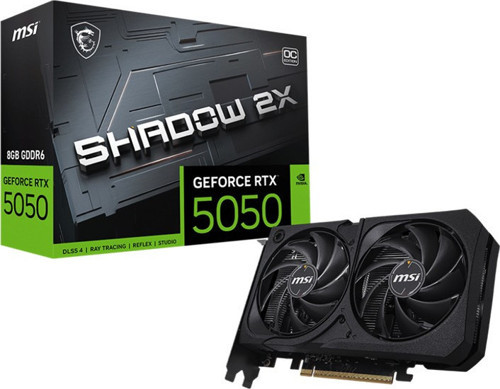 MSI GEFORCE RTX5050 8G SHADOW 2X OC 8GB GDDR6 128BIT 1XHDMI 3XDP EKRAN KARTI