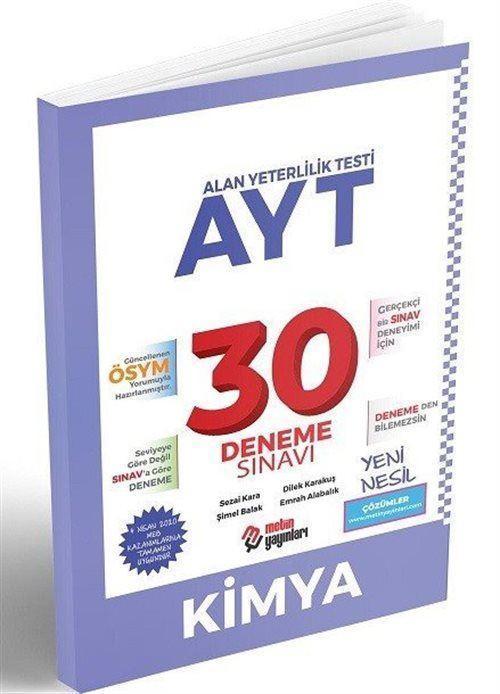 AYT Kimya 30 Deneme Sınavı