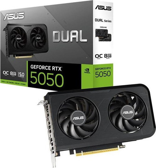 8GB DUAL RTX5050-O8G GDDR6 128bit HDMI DP PCIe 5.0