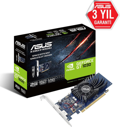 GEFORCE GT1030-2G-BRK 2GB GDDR4 64BIT 1XHDMI 1XDP EKRAN KARTI