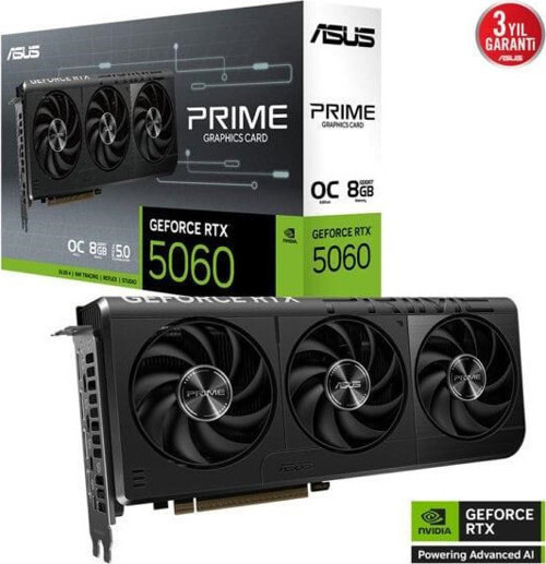 8GB PRIME RTX5060-O8G GDDR7 128bit HDMI DP PCIe 5.0