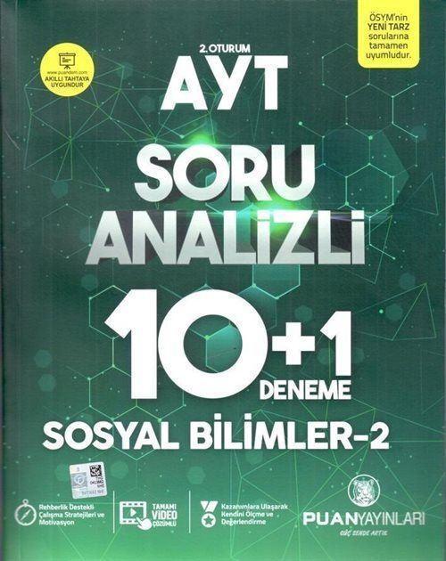 AYT Sosyal Bilimler 2 Soru Analizli 10 Artı 1 Deneme
