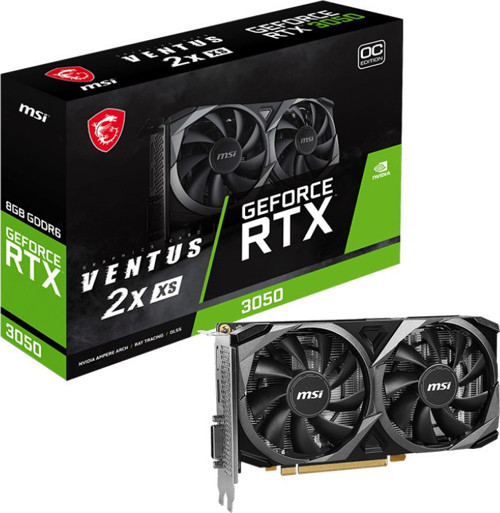 RTX3050 8GB GDDR6 128BIT DP/HDMI/VGA (GEFORCE RTX 3050 VENTUS 2X XS 8G OC)