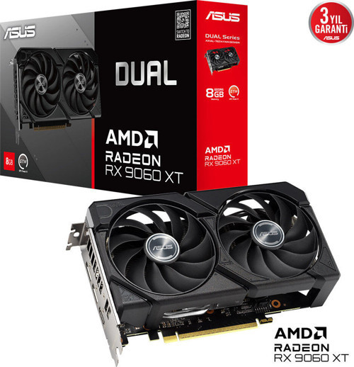 RX9060XT 8GB GDDR6 128BIT 2xDP/HDMI (DUAL-RX9060XT-8G)