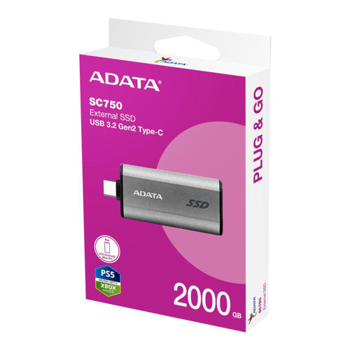1TB SC750 Taşınabilir SSD SC750-1000G-CCBK