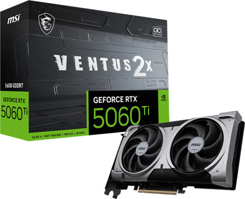 RTX5060TI 16GB VENTUS 2X OC PLUS GDDR7 128bit HDMI DP PCIe 5.0