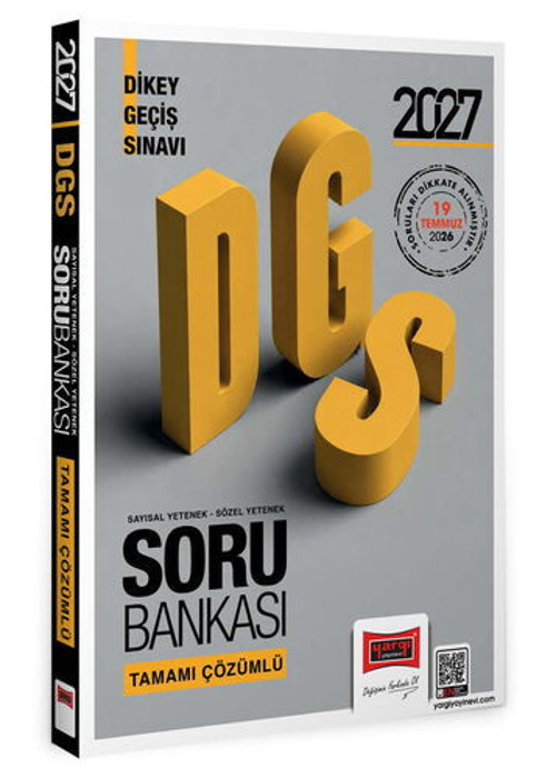 Yargı 2027 DGS Sayısal - Sözel Yetenek Tamamı Çözümlü Soru Bankası Yargı Yayınları