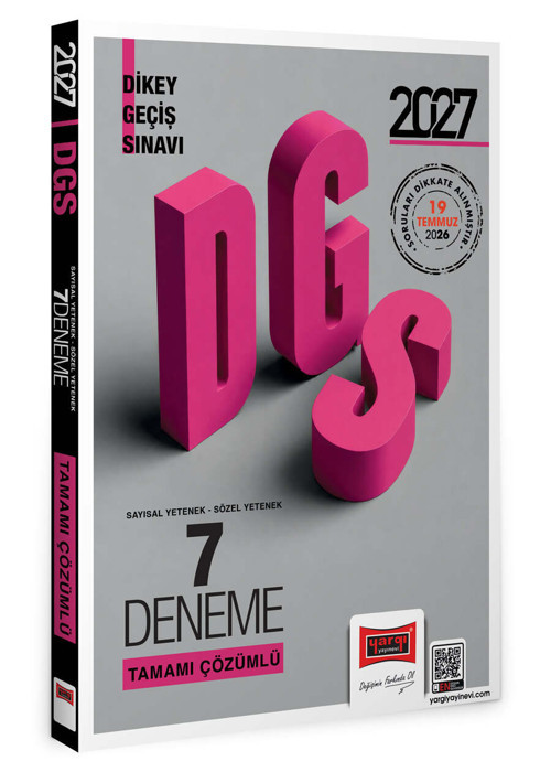 Yargı Yayınları 2027 DGS Sayısal - Sözel Yetenek Tamamı Çözümlü 7 Deneme