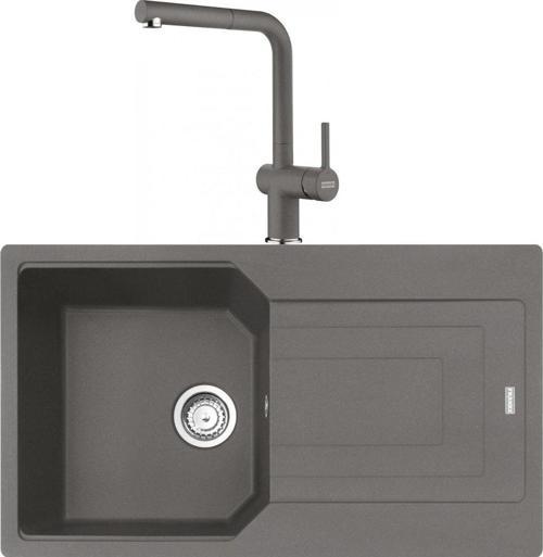 Urban UBG 611-86 Stone Grey Granit Eviye-Active Plus Doccia 2.0 Batarya Seti