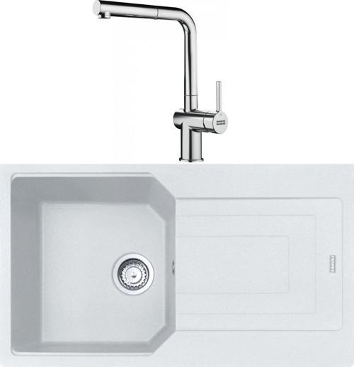 Urban UBG 611-86 Bianco Granit Eviye-Active Plus Doccia Krom 2.0 Batarya Seti