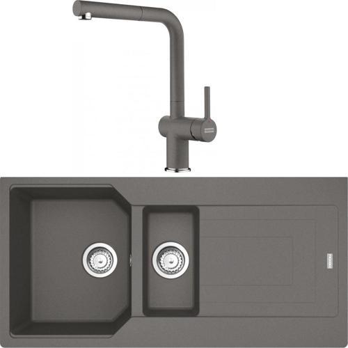 Urban UBG 651-100 Stone Grey Granit Eviye-Active Plus Doccia 2.0 Batarya Seti