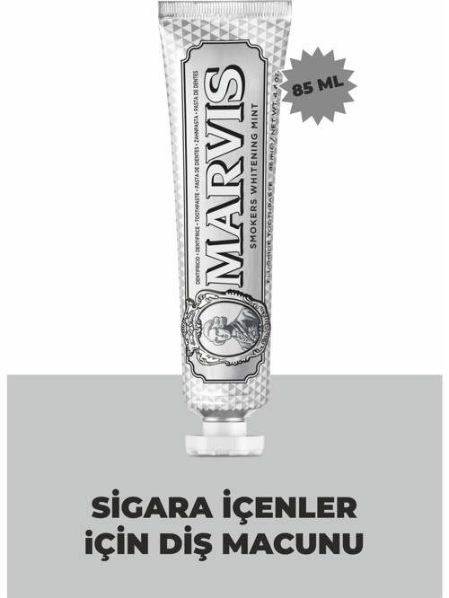 Smokers Diş Macunu - Sigara İçenler İçin Özel, Lekeleri Gideren ve Beyazlatan, 85 ml, Ferahlatıcı Nane Özelliği