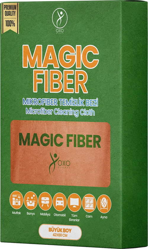 OXO MAGIC FIBER MİKROFİBER TEMİZLİK BEZİ | BÜYÜK BOY 42X68 CM