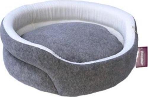 Ağızlıklı Sepet Kedi ve Küçük Irk Köpek Yatağı Gri