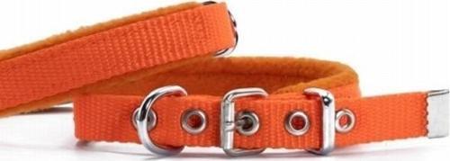 Polar Pedli Sade Dokuma Köpek Boyun Tasması Turuncu 1,5x20-25 Cm