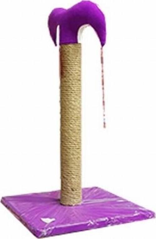 İnce Kedi Tırmalama Tahtası 50 Cm Mor