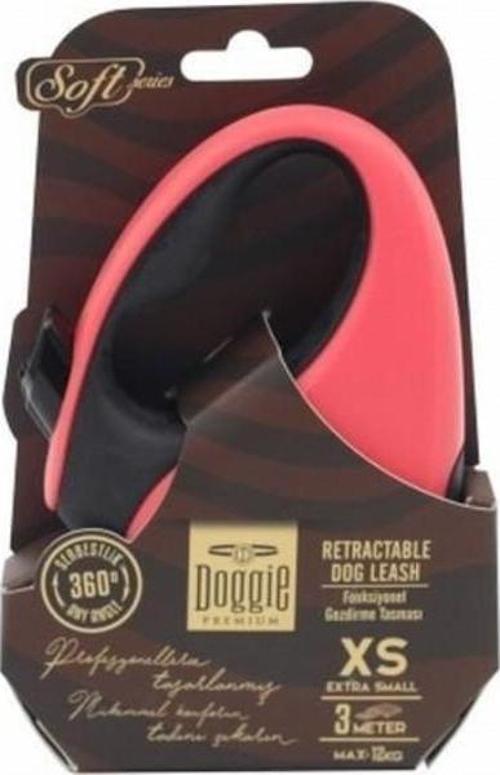 Otomatik Köpek Tasması Soft Seri XS Pembe