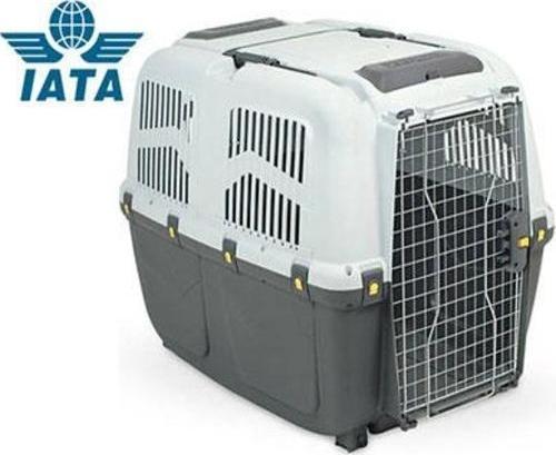 Skudo-7 Iata Tekerleksiz Plastik Kedi ve Köpek Taşıma Kafesi 105x73x76 Cm