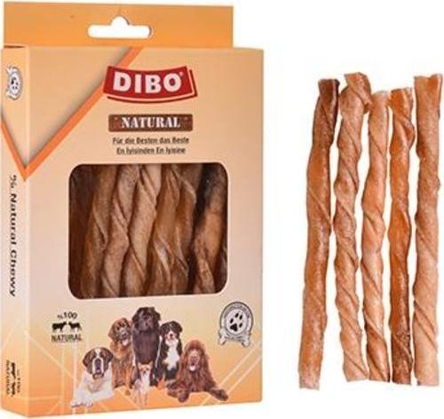 Natürel Burgu Çubuk Çiğneme Kemiği Köpek Ödülü 100 Gr 12 Cm