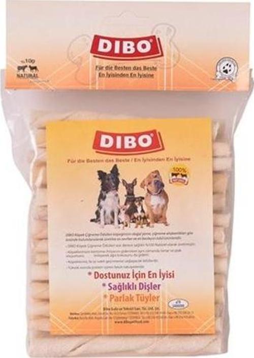 Sütlü Beyaz Burgu Çubuk Çiğneme Kemiği Köpek Ödülü 600 Gr 12 Cm