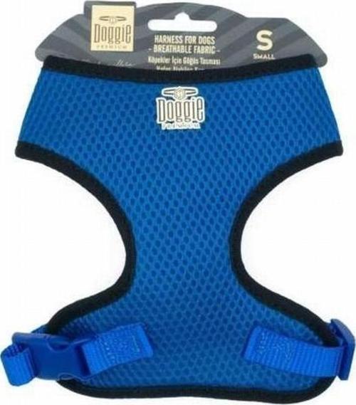 Havalı Dokuma Küçük Irk Köpek Göğüs Tasması Royalblue 1,5x25-35 Cm