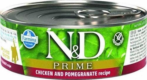 Prime Kitten Tavuklu Narlı Tahılsız Yavru Kedi Konservesi 6 Adet 70 Gr