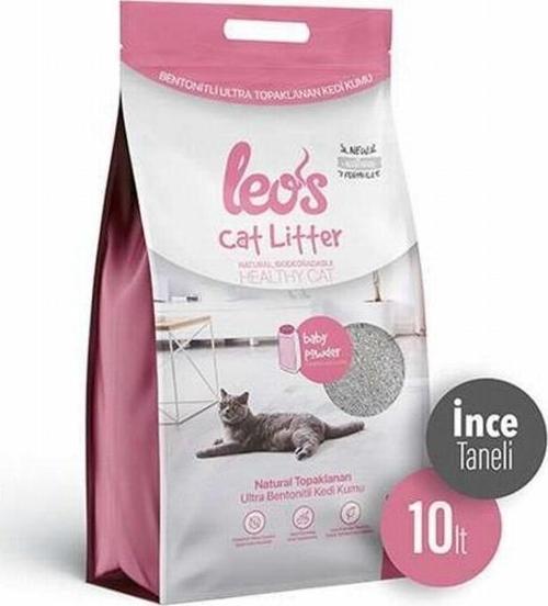 Cat Litter Baby Powder Kokulu İnce Taneli Kedi Kumu 10 Lt