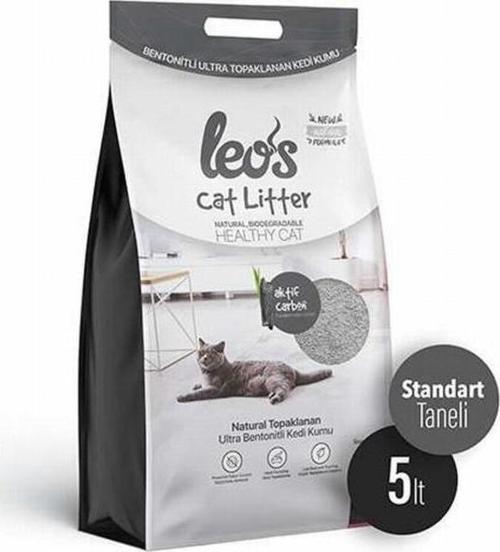 Cat Litter Grey Aktif Karbonlu Bentonit Kedi Kumu 2x5 Lt