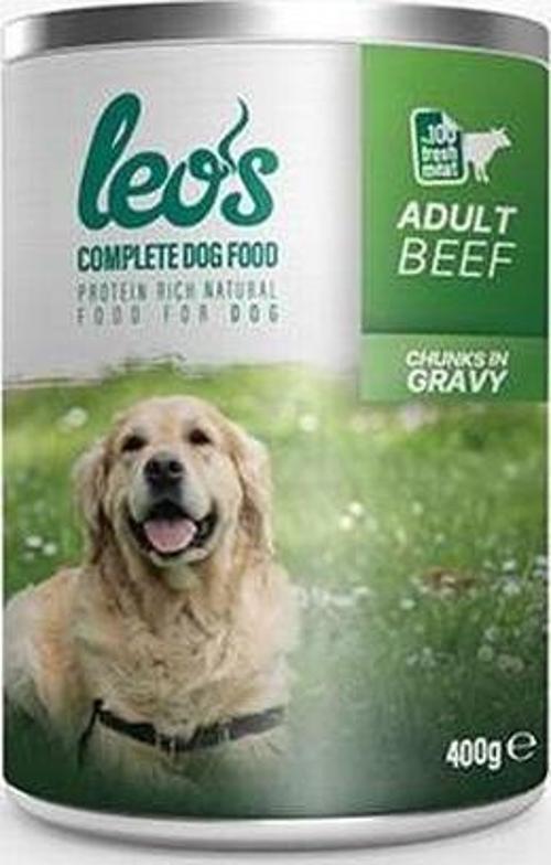Sığır Parça Etli Soslu Yetişkin Köpek Konservesi 12 Adet 400 Gr