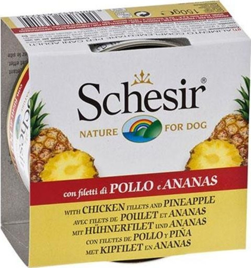 Tavuk Filetolu ve Ananaslı Yetişkin Köpek Konservesi 6 Adet 150 Gr